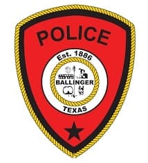 Ballinger Police Department Badge