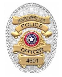 Montgomery Isd Police Department Badge