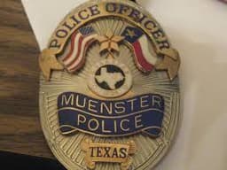 Muenster Police Department Badge