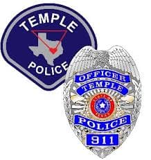 Temple Police Department Badge