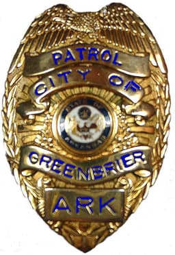 Greenbrier Police Department Badge