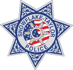 Snowflake-taylor Police Department Badge