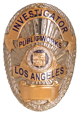 Los Angeles Bureau Of Street Services, Investigation And Enforcement Division Badge