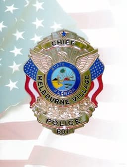Melbourne Village Police Department Badge