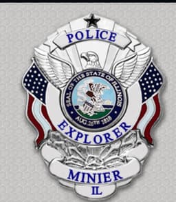 Minier Village Police Department Badge