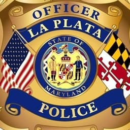 La Plata Police Department Badge