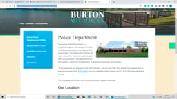 Burton Police Department Badge