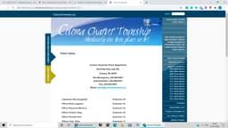 Coloma Township Police Department Badge