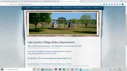 Lake Linden Police Department Badge