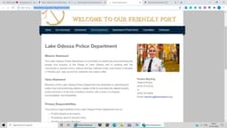 Lake Odessa Police Department Badge