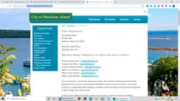 Mackinac Island Police Department Badge