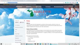 Marlette Police Department Badge