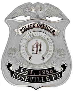 Roseville Police Department Badge