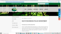 South Rockwood Police Department Badge