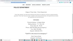 Three Oaks Police Department Badge