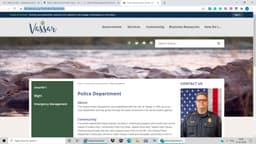 Vassar Police Department Badge