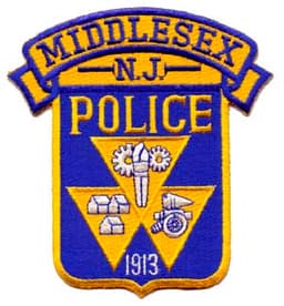 Middlesex Borough Police Department Badge