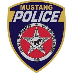 Mustang Police Department Badge