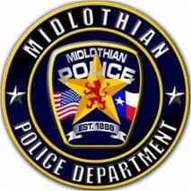 Midlothian Police Department Badge