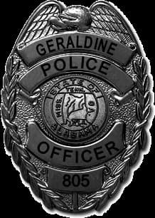 Geraldine Police Department Badge
