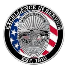Hemet Police Department Badge