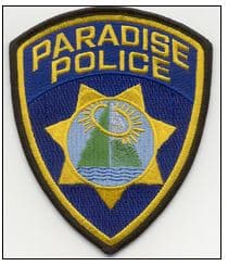 Paradise Police Department Badge