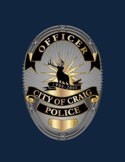 Craig Police Department Badge