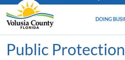 Volusia County Department Of Public Protection Badge