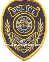 Simmesport Police Department Badge
