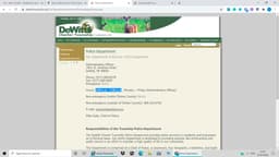 Dewitt Police Department Badge