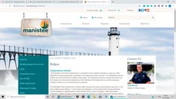 Manistee Police Department Badge