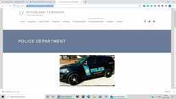 Woodland Township Police Department Badge