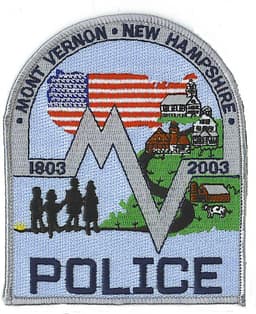 Mont Vernon Police Department Badge