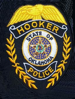 Hooker Police Department Badge