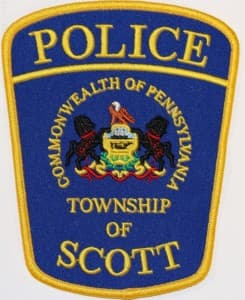 Scott Township Police Department Badge